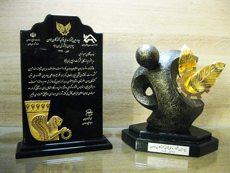 مدیر نمونه جشنواره ملی تولیدکندگان جوان 1389